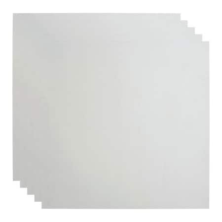 Acoustic Ceiling Products Fasade Flat - 23-3/4" x 23-3/4" PVC Lay In Tile in Gloss White - PL6900